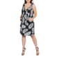 Plus Size 24/7 Comfort Apparel Leaf Print Shift Dress - image 1