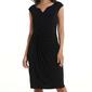 Womens Connected Apparel Sleeveless Rhinestone Neck Sheath Dress - image 3