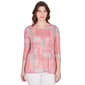 Womens Ruby Rd. Must Haves III Geometric Burnout Top - image 1