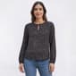 Womens Architect(R) Long Sleeve Ditsy Floral Sunflower Blouse - image 1
