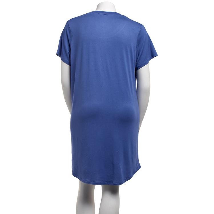 Plus Size Jaclyn Short Sleeve Flamingo Nightshirt