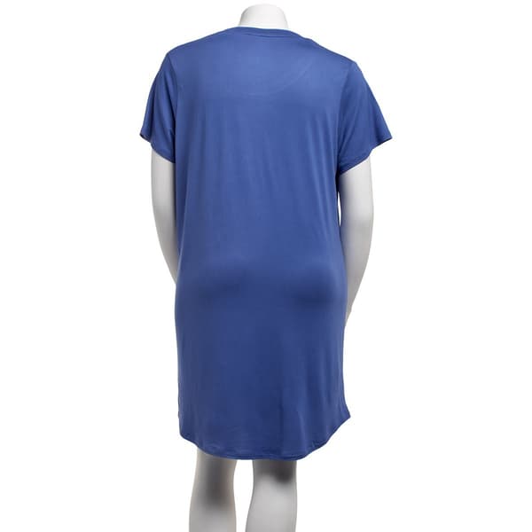 Plus Size Jaclyn Short Sleeve Flamingo Nightshirt