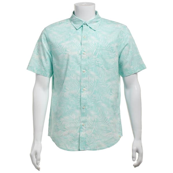 Mens Chaps Chambray Button Down Shirt - Jade - image 