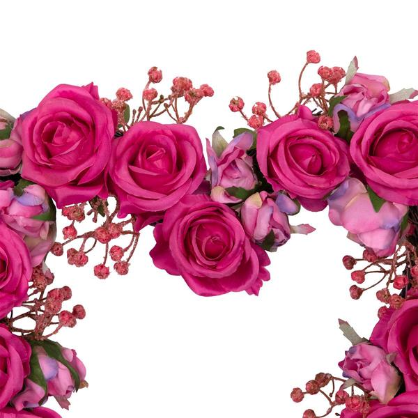 Northlight Seasonal Artificial Rose Buds Valentine''s Day Wreath