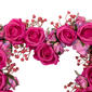 Northlight Seasonal Artificial Rose Buds Valentine''s Day Wreath - image 3