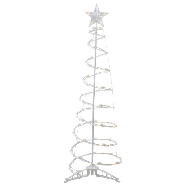 Northlight Seasonal 4ft. Warm White LED Spiral Cone Tree