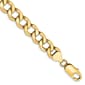 Mens Gold Classics&#40;tm&#41; 8.0mm. 14k Semi Solid Curb Link Bracelet - image 1