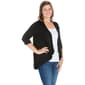 Plus Size 24/7 Comfort Apparel Elbow Sleeve Open Cardigan - image 3