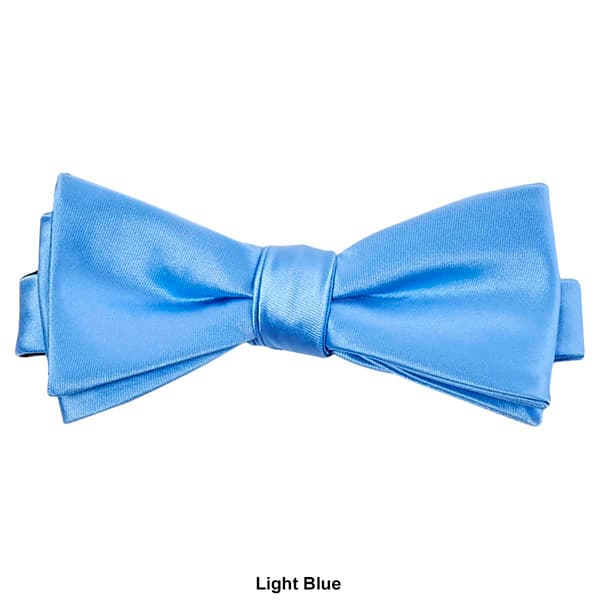 Mens John Henry Satin Solid Bow Tie in Box