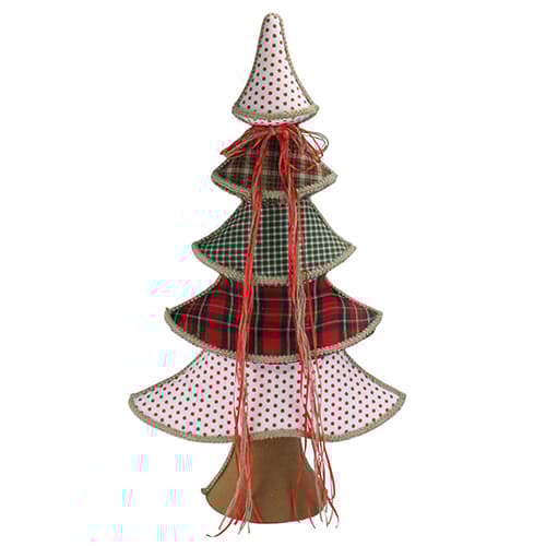 Northlight Polka Dot & Plaid Christmas Tree Decoration - image 