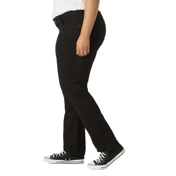 Plus Size Lee® Legendary Straight Leg Black Denim Jeans - Medium