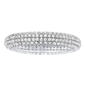 Marsala Silver Plated CZ Pave Band Ring - image 1