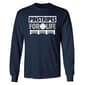 Mens Tailgate NY Pinstripes For Life Long Sleeve Tee - image 1