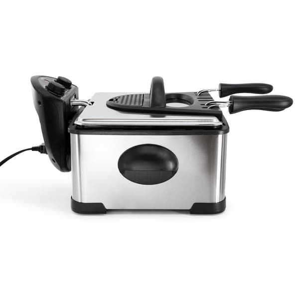 MegaChef 4.23qrt. Stainless Steel Electric Deep Fryer