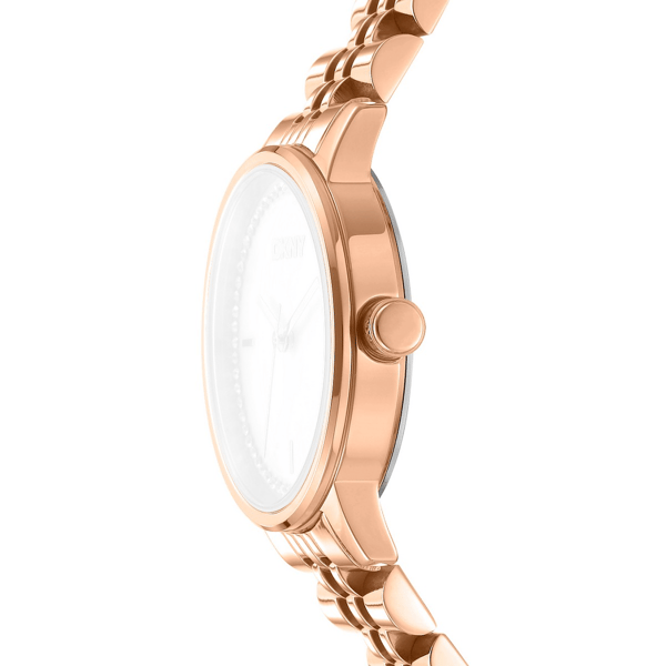 Womens DKNY Crystal Dial Rose Gold Bracelet Watch - DK1L086M0065