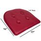 Sweet Home Collection Memory Foam Faux Leather Chair Pad - image 4