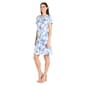 Petite R&M Richards Floral Print Linen T-Shirt Shift Dress - image 3