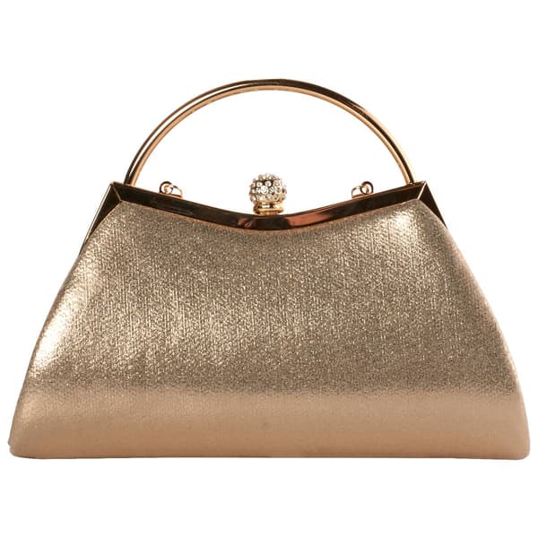 D''Margeaux Stone Top Handle Clutch With Chain