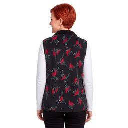 Petite Hasting & Smith Cardinals Vest with Sherpa Trim