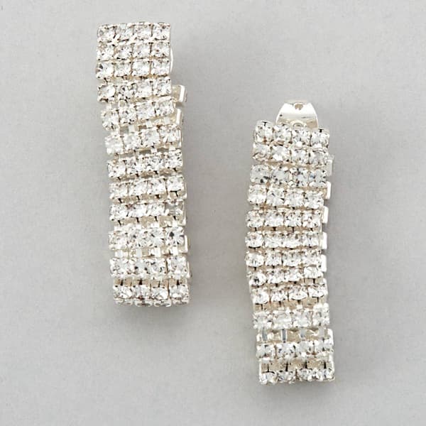 Rosa Rhinestones Crystal Loops Earrings - image 