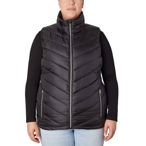 Plus Size Big Chill Chevron Puffer Vest - image 