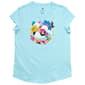 Girls (7-16) adidas(R) Floral Soccer Ball Cap Sleeve Tee - image 1