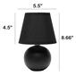 Creekwood Home Nauru 8.6in. Ceramic Orb Base Table Lamp - image 8