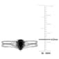 Radiant Rainbow™ 10kt. White Gold 5/8ctw. Pear Diamond Ring - image 4