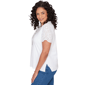 Womens Alfred Dunner Classics Short Eyelet Sleeve Solid Blouse - image 4