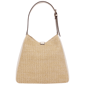 Tommy Bahama Logo Tab Raffia Hobo Bag with Pineapple Accent - image 5