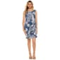 Womens Robbie Bee Sleeveless Floral Sarong Wrap Dress - image 1