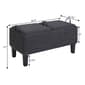 Convenience Concepts Designs4Comfort Brentwood Linen Ottoman - image 4