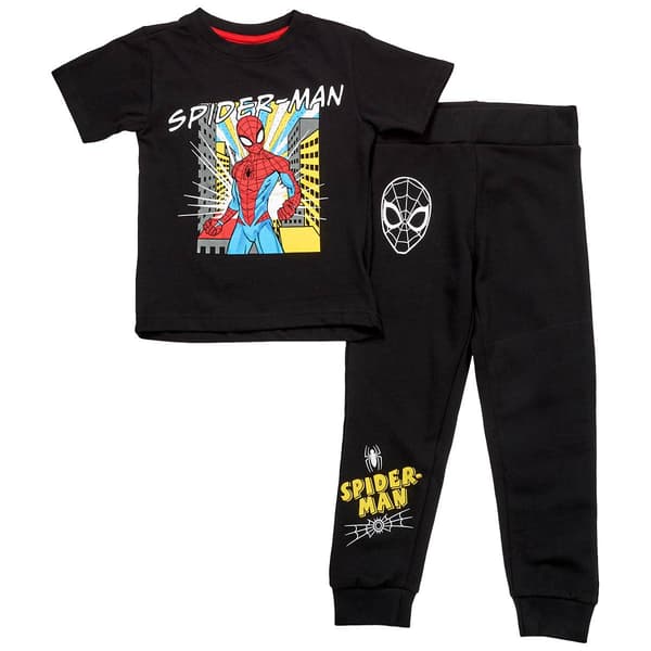 Boys (4-7) Marvel Spider-Man 2pc. Tee & Jogger Set - Black - image 