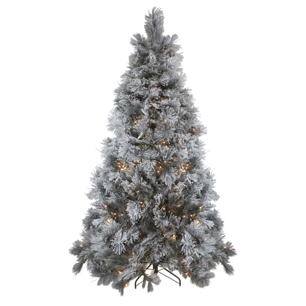Northlight 7.5ft. Pre-Lit Full Black Spruce Christmas Tree