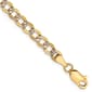 Mens Gold Classics&#40;tm&#41; 4.3mm. 14k Semi Solid Pave Curb Bracelet - image 1