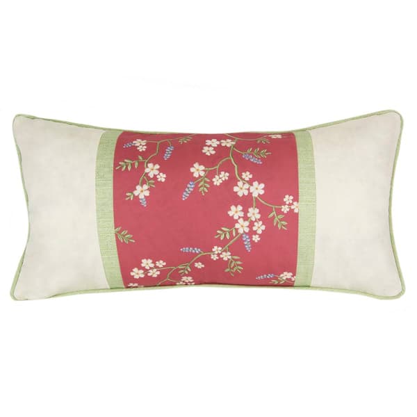 Donna Sharp Your Lifestyle Floral Decorative Pillow - 11x22 - image 