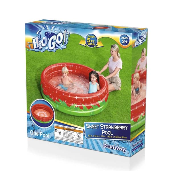 Bestway H2OGO! 63in. Strawberry Inflatable Pool