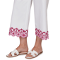 Petite Ruby Rd. Hothouse Florals Embroidery Hem Wide Capris - image 5