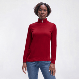 Womens Hasting & Smith Long Sleeve Snowman Tee