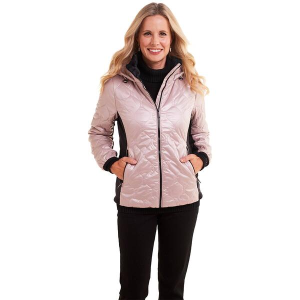 Womens Calvin Klein Performance Quilted Hooded Active Coat - image 