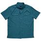Mens Smith''s Solid Woven Short Sleeve Button Down Shirt - image 1