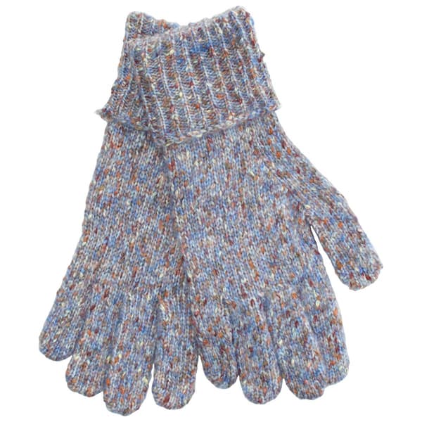 Womens Muk Luks Fuzzy Knit Space Dye Gloves