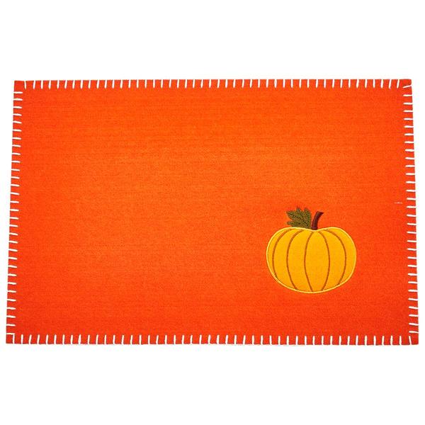 Felt Harvest Pumpkin Placemat - image 