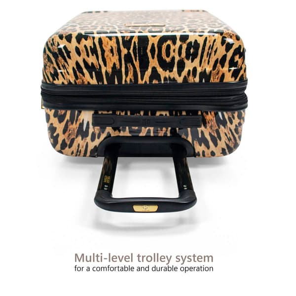 Badgley Mischka Leopard 3pc. Expandable Luggage Set