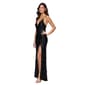 Juniors Blondie Nites Sequin Deep V-Neck Lace Slim Sheath Dress - image 4