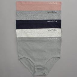 Womens Nautica 5pk. Briefs w/ Logo NT3714-5PKZ