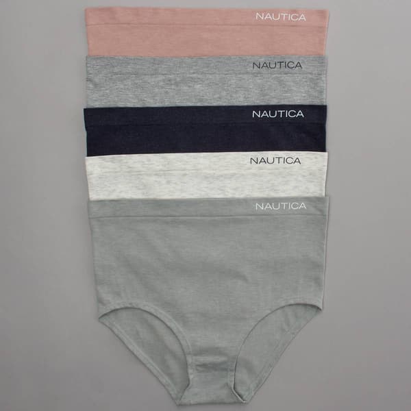 Womens Nautica 5pk. Briefs w/ Logo NT3714-5PKZ - image 