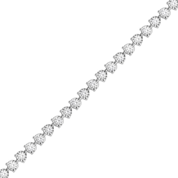 Nova Star&#174; White Gold 3 1/4ctw. Lab Grown Diamond Tennis Bracelet