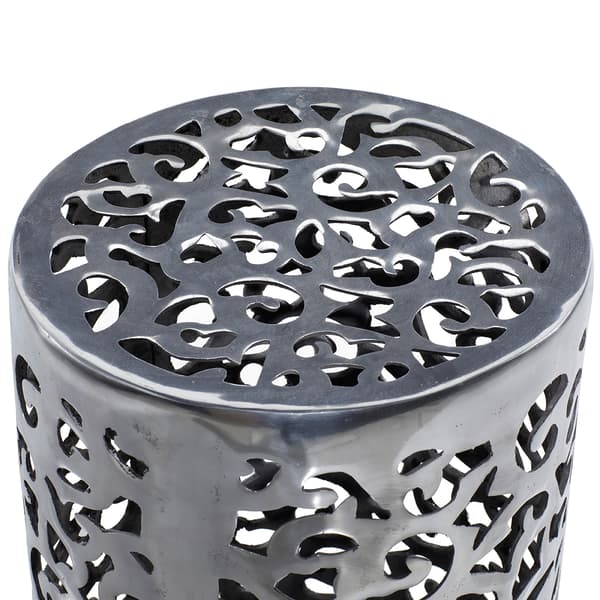 9th & Pike&#174; Silver Aluminum Contemporary Stool