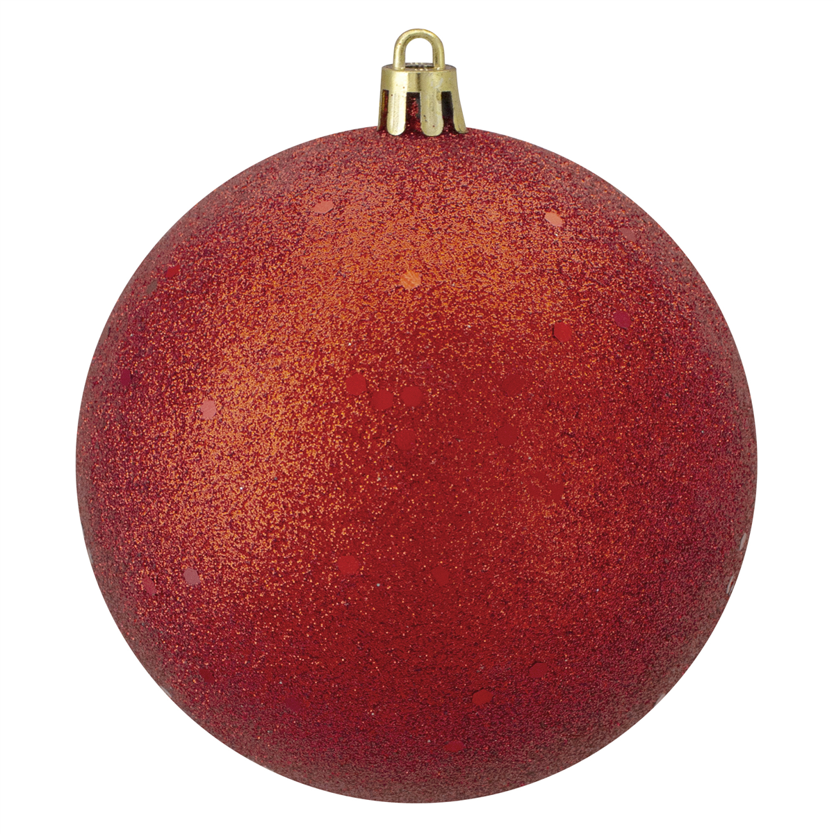 Northlight Red Glittered Shatterproof Christmas Ball Ornament